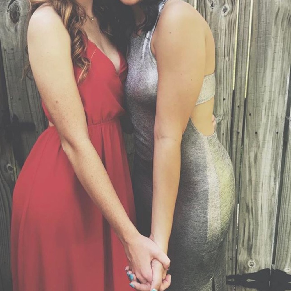 SILVER PROM DRESS SIZE S WORN ONCE